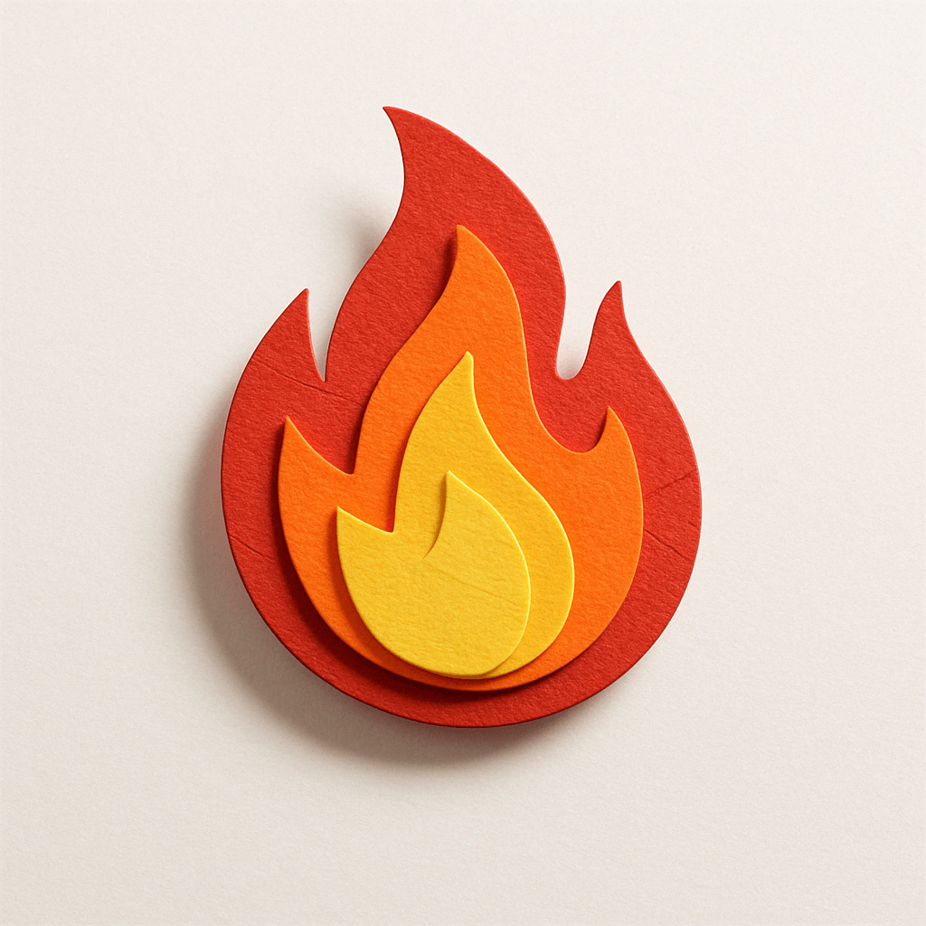 纸艺风格 Emoji 图标